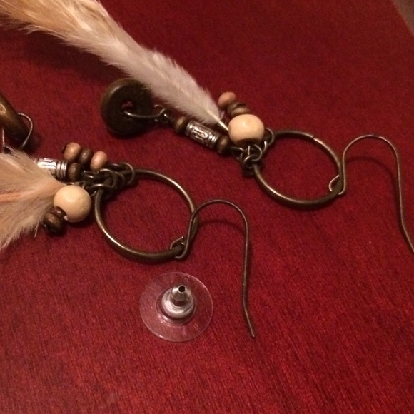 Fashion feather earrings - Picture 3 of 4